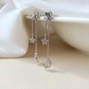 Women's Daily 925 Silver Resin Star Moon Earrings