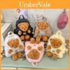 Cute Cartoon Plush Teddy Bear Doll Decoration Student Backpack With Pendant For School And Urban Use