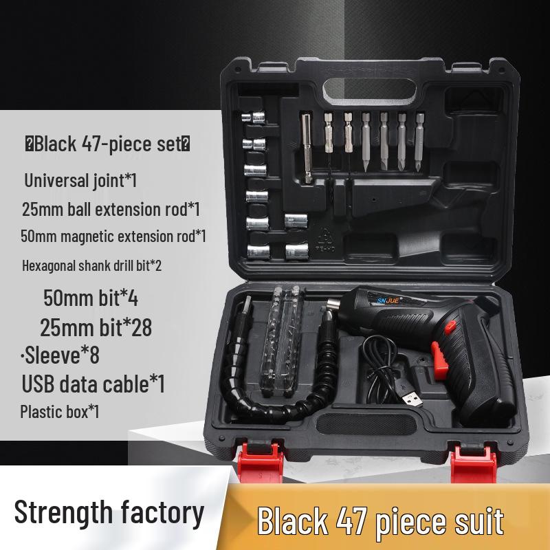 Set șurubelniță electrică și mașină de găurit SNJUE: Unealtă de mână multifuncțională, reîncărcabilă.