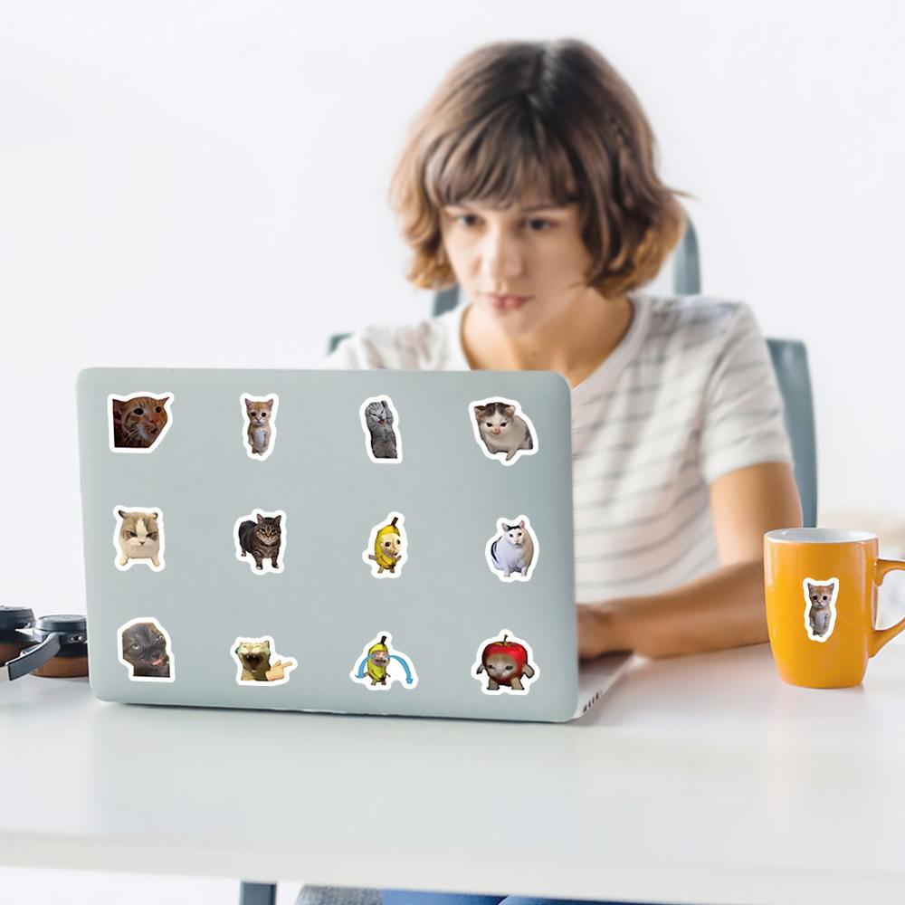 500Pcs/Roll Animation Meme Cat Stickers For School Reward Stickers Classroom Decoration Encouragement Sticker For Student Teacher