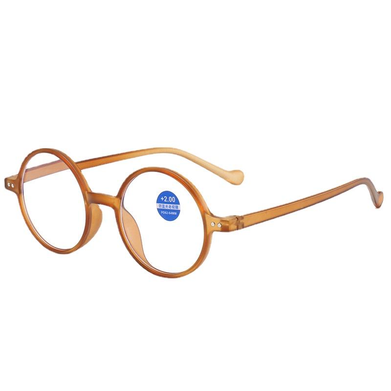New Classic Double Dot Round Reading Glasses Ladies Fashion Computer Filter Blue Light Blocking Glasses Man Eyeglasses+1.0+4.0