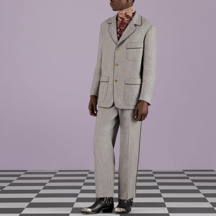 Previous Season Light Cashmere Tailored Trousers 727451-ZALUD-1099