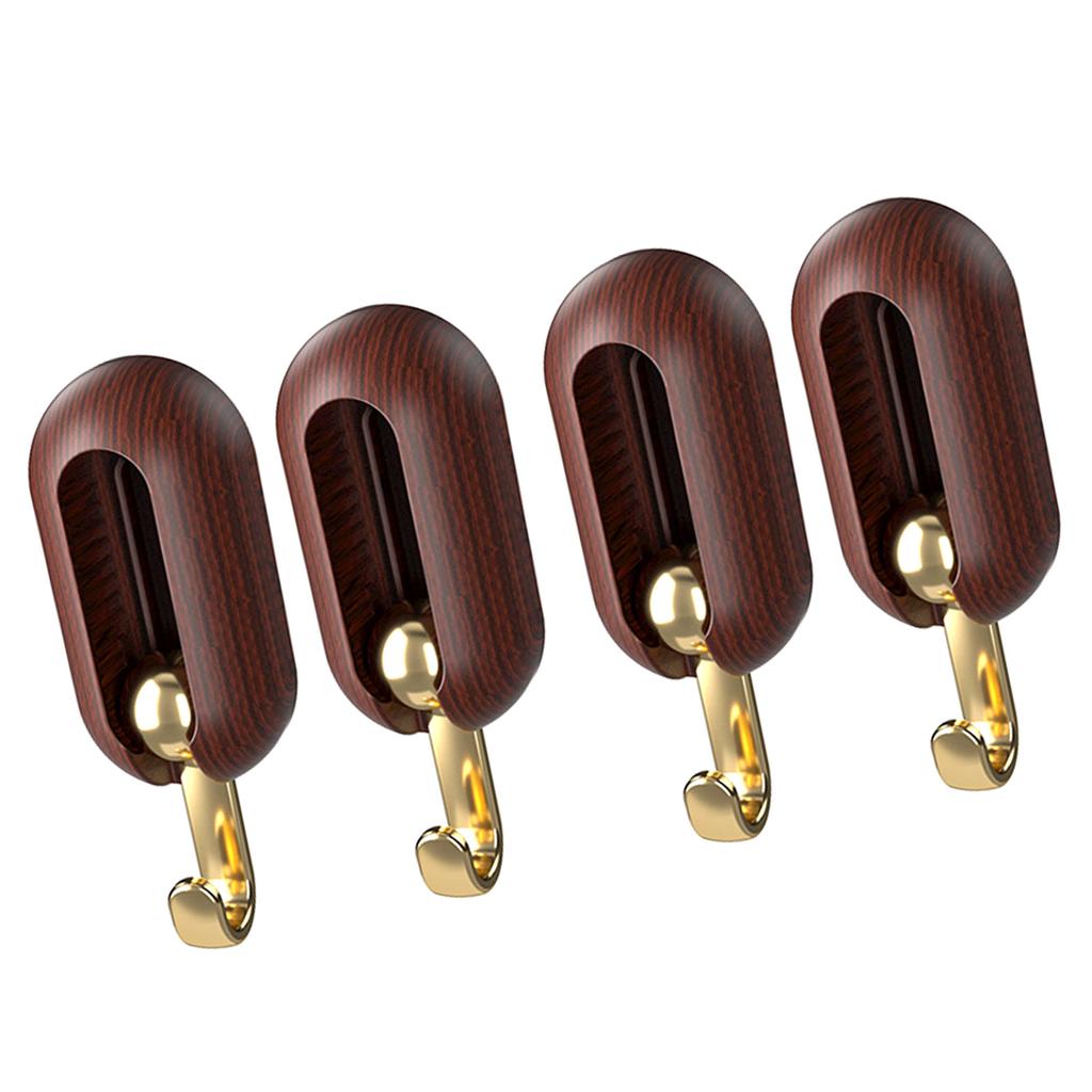 4 Stück Klebehaken Wandhaken 2 kg Tragkraft Drehbar Faltbar Wandaufhänger für Badezimmer Küche