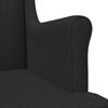 Armchair Black Fabric