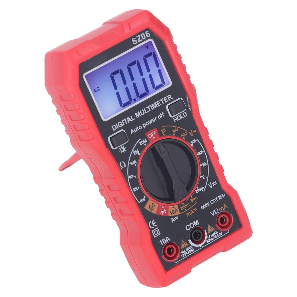 Digital Multimeter High Accuracy HD Backlit Anti Burning Multifunctional Current Voltage Meter for Repair Maintenance
