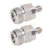 2Pcs N Female to SMA Female Adapter RF Coaxial Coax Cable Connector Home Audio Accessories