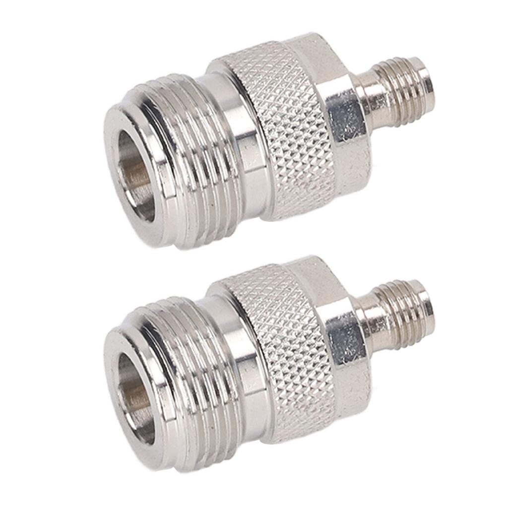 2Pcs N Female to SMA Female Adapter RF Coaxial Coax Cable Connector Home Audio Accessories