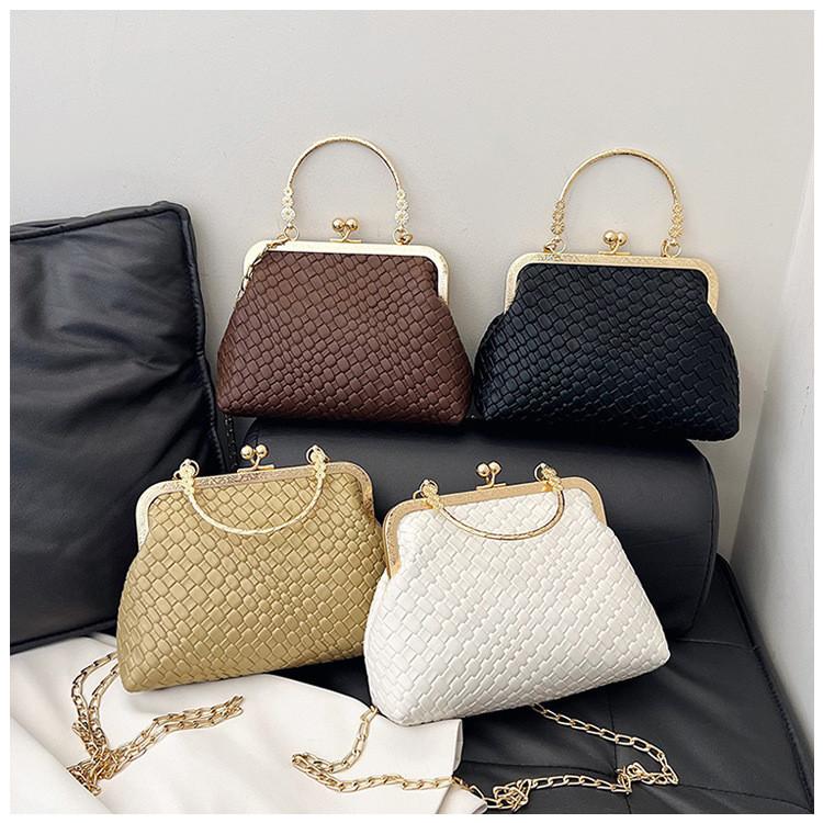 Solid Shaped Shell Color Single Shoulder Crossbody Bag Handbag Women Fashion