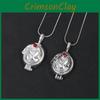 The Vampire Diaries Red Rhinestone Decoration Openable Alloy Necklace For Casual And Cosplay Use