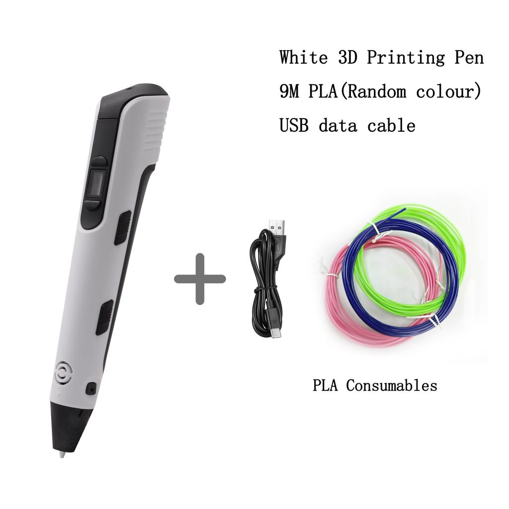 New Smart 3D Printing Pen Children S DIY Painting Toys Lcd Screen Display 9 Meter Pla Filaments Niche Holiday Creative Gifts