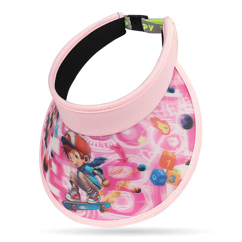 

ZHENYUEQI Kids 3D Skateboard Cartoon Open-Top Sun Hat Adjustable