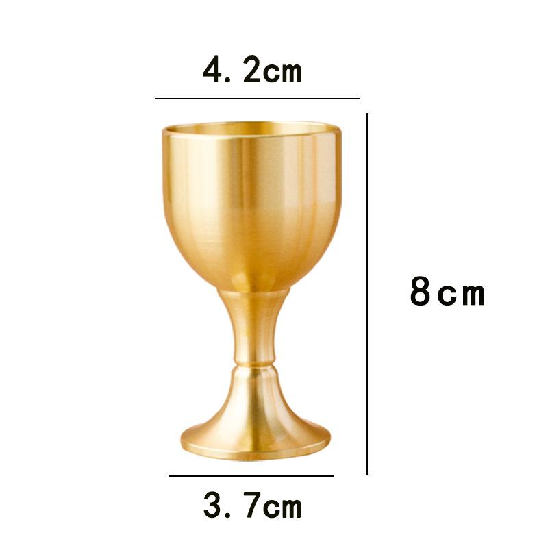 1ks mosazný pohár kalich sklenice na víno koktejlový pohár na víno mosazný pohár na nápoje kovový pohárek na párty příslušenství