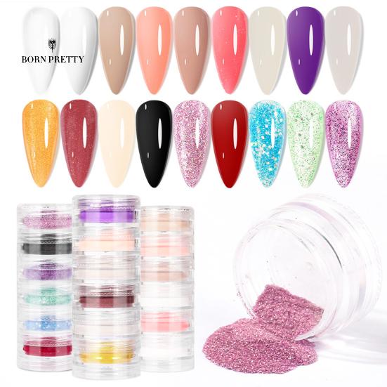 

Модные ногти Пудра для ногтей Украшения Безвредные 6 цветов Блестящий эффект