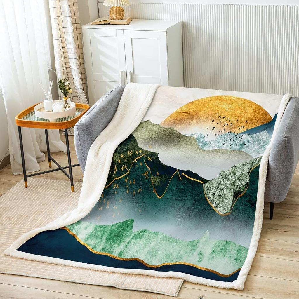 Japanische Ukiyoe Fisch Sherpa Decke Ozean Surfen Koi Kleinkind Fleece Überwurfdecke Kinder Jungen Erwachsene Japanischer Stil Exotischer Koi