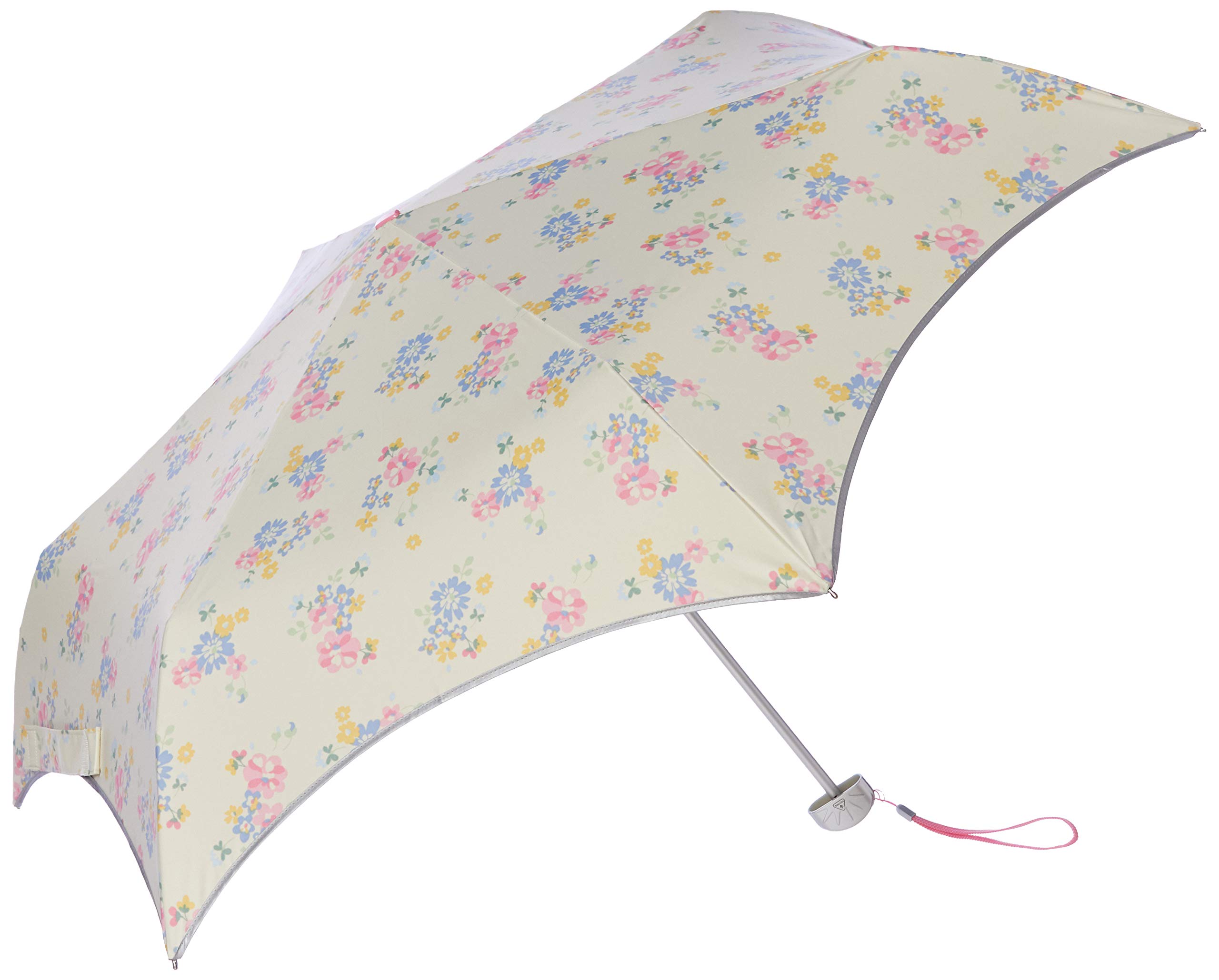 

FULTON Folding Umbrella Botanical Cute Stylish Lightweight UV Ladies White Japan Rib 55cm [Moonbat] Women s Length білий