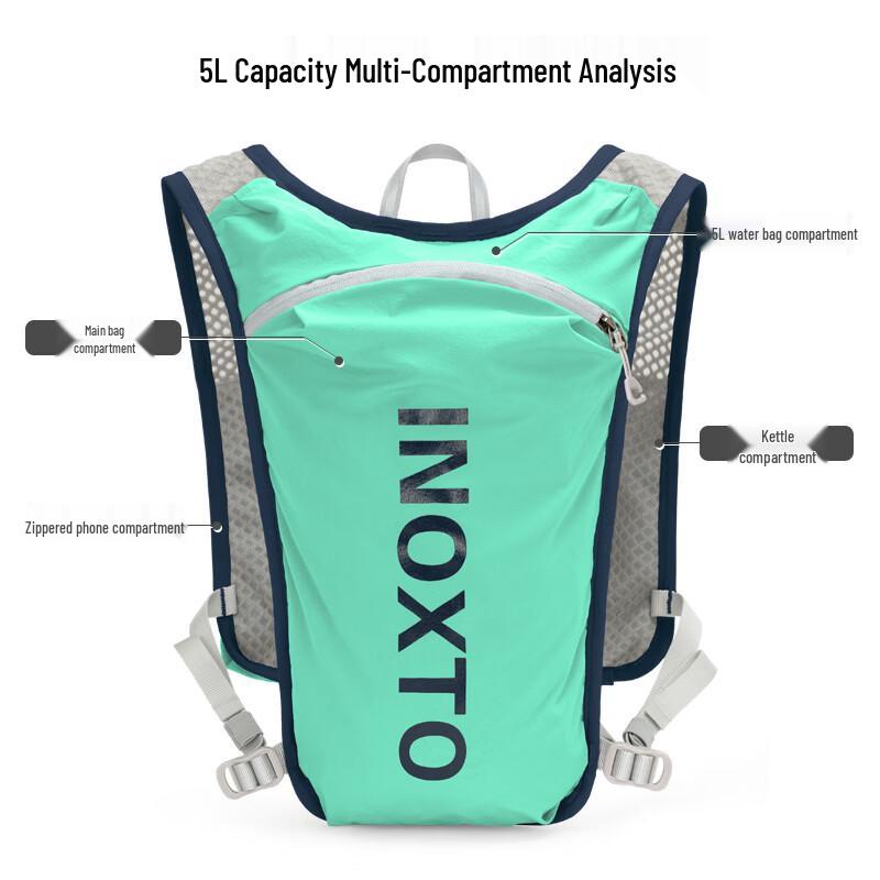 

INOXTO 5L Trail Running Hydration Vest One Size