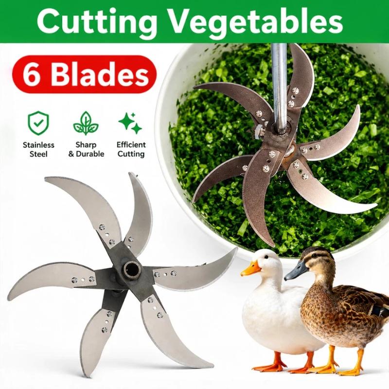 6 Knives Electric Drill Modified Poultry