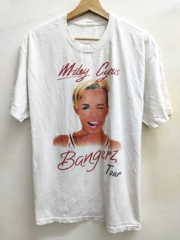 Band Tees Miley Cyrus Bangerz Tour Tee Music Gift Tee Unisex Fan shirt PA6913 Unisex T-Shirt S