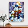 5D DIY Diamond Art Painting Kits for Adults, Donald Duck and His Friends Full Round Crystal Diamond Kits for Beginner for Home Wall Decorate