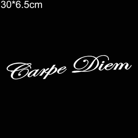 Carpe Diem letras vehículo diseño frontal coche pegatina parabrisas calcomanías decoración