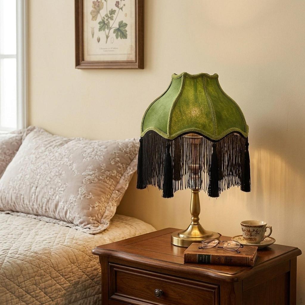 Bell-Shaped Velvet Lampshade with E27 Socket for Floor And Bedside Lamps.