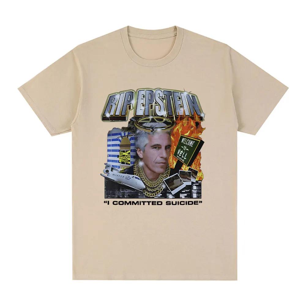 Jeffrey Epstein Graphic T Shirt Womes Fashion Casual Short Sleeve T-shirt Vintage Gothic Oversized T-shirts Streetwear