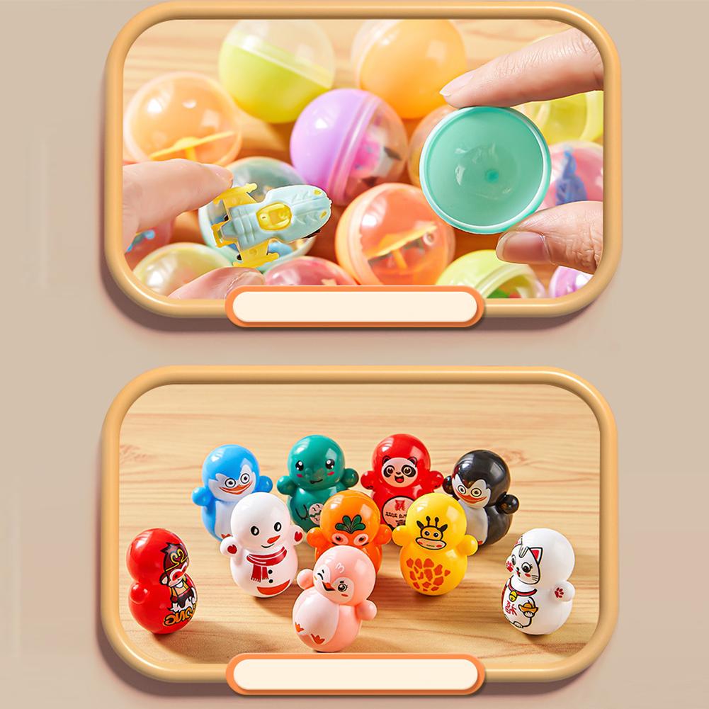 Kids Claw Machine Electronic Arcade Claw Machine With Music Light Toy Grabber Machine With 10 Dolls 10 Capsule Toys
