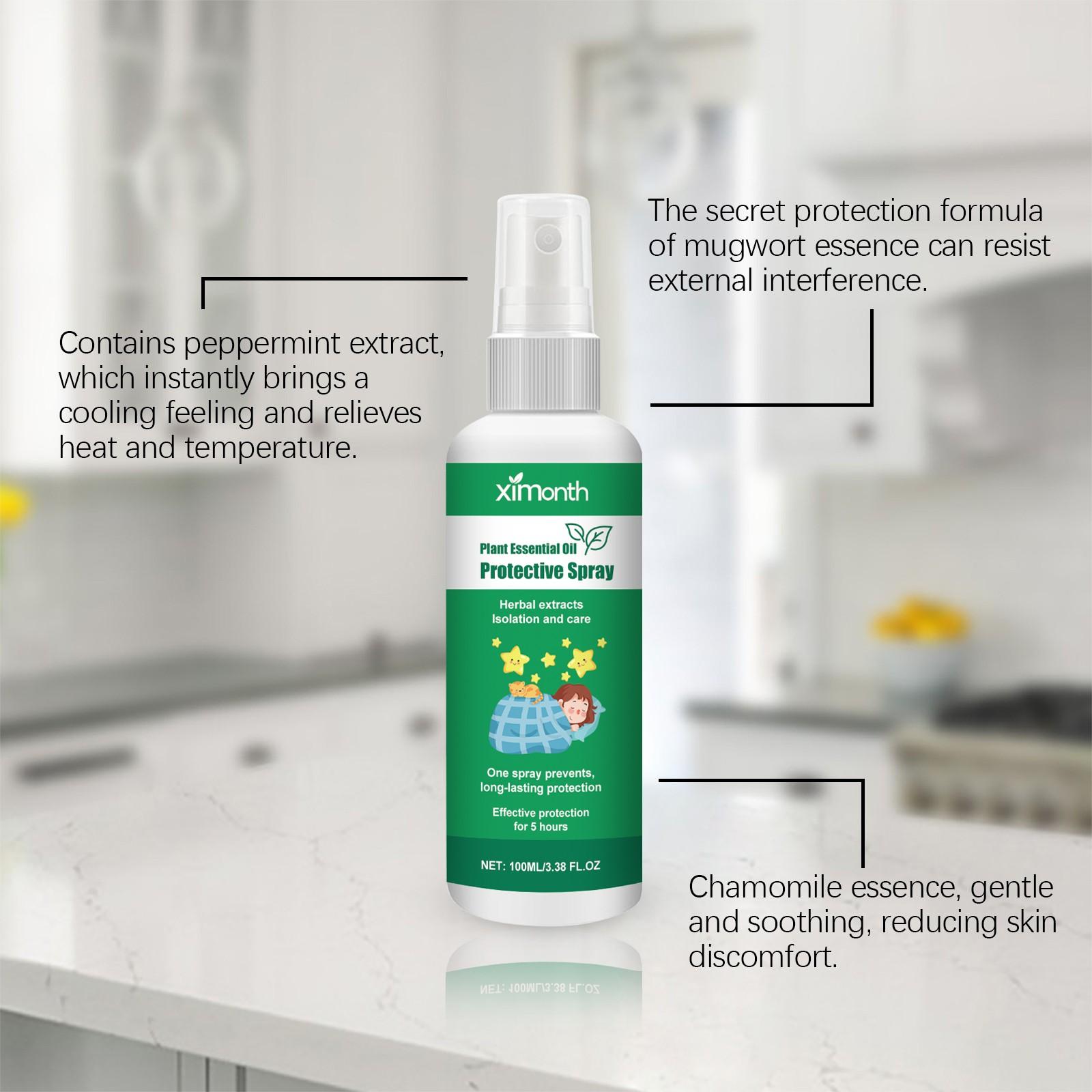 Защитный летний спрей Растительное масло для улицы Антимоскитный спрей Противомоскитные — фото 3