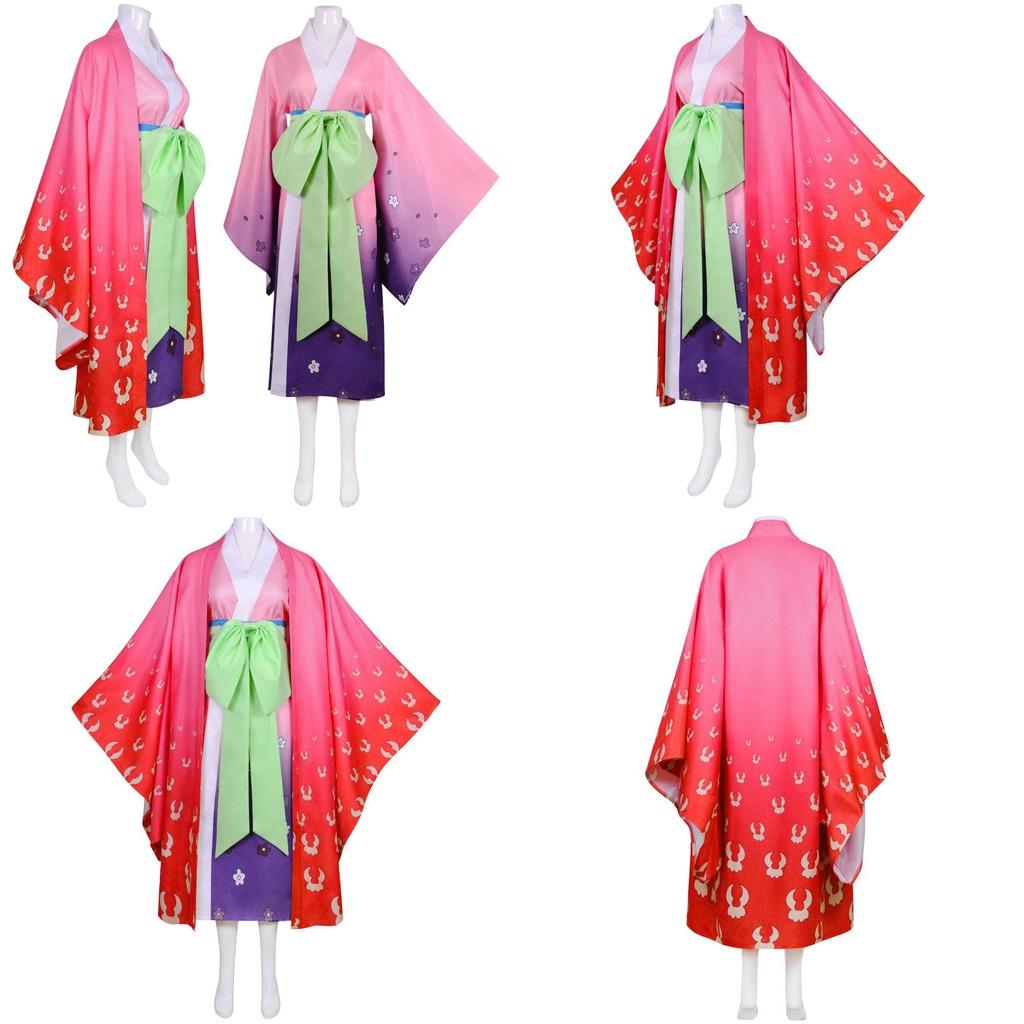 Stunning One Piece Wano Country Kozuki Hiyori Kimono For Women Cosplay
