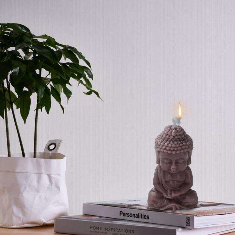 Buddha Silicone Mold For Resin Buddha Cement Statue Silicone Moulds 3D Buddha Silicone Candle Mold Creative Decorated Resin