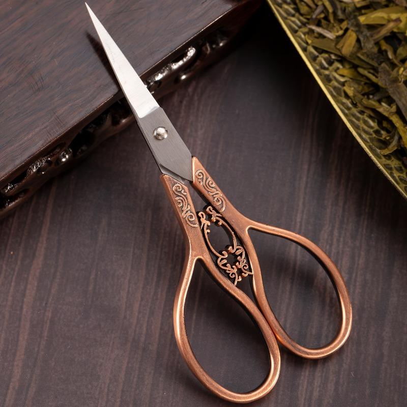 1PC Vintage-Inspired 4.3" Stainless Steel Scissors - Sharp Embroidery for Crafts Art Projects & Diy Fabric Cutting Scissors
