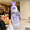 X&W Sanrio Kuromi Water Kettle 600ml Cartoon Plastic Cup Portable Double Drinking Bottle with Straw Outdoor Juice Milk Water Cup