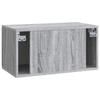 Wall Mounted TV Cabinet Grey Sonoma 59.5 X 31 X 30 Cm