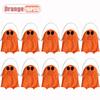 1-10PCS Halloween Ghost Pattern Non Woven Treat Bags with Handles for Kids Trick or Treat Party Favor Candy Goodie Tote