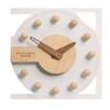 Modern Minimalist Wall Clock Living Room Acrylic Wall Clock Transparent Silent Nordic Clock Wooden Needle Creative Wooden Clock Japanese Style