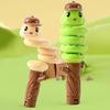 Swing Snake Whistle Toy Stress Relief Swinging Cartoon Snake Stick with Whistle Toddlers Boys Girls Interactive Educational Animal Toy
