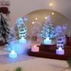 Illuminated LED Acrylic Christmas Decoration Tabletop Ornament Christmas Decorative Nightlight For Home Office Bedroom