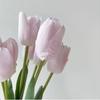 3pcs Realistic Artificial Tulips Flowers Real Touch Artificial Tulips Bouquet Spring Decoration Flowers DIY Wedding Bouquet