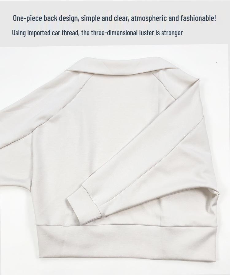 Vielseitiger Fledermausärmel-Schal: Schlankmachender Herbst/Winter-Cardigan für Yoga & Freizeitkleidung