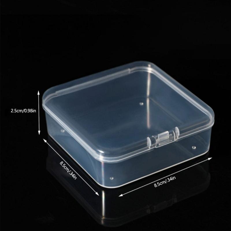 Clear Plastic Mini Square Jewelry Box For Necklaces And Bracelets Lightweight Storage For Daily Use And Gift Packaging