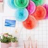 Paper Fan Flower Round Skeleton Scene Setting Props Paper Fans Pinwheels Hanging Flower for Party