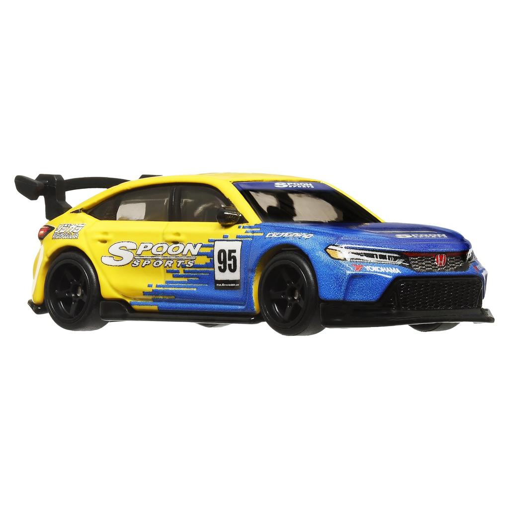 Hot Wheels Boulevard Honda Civic Fahrzeug, Spielzeug-Miniauto, ab 3 Jahren, blau, HRT61 '24 Type-R