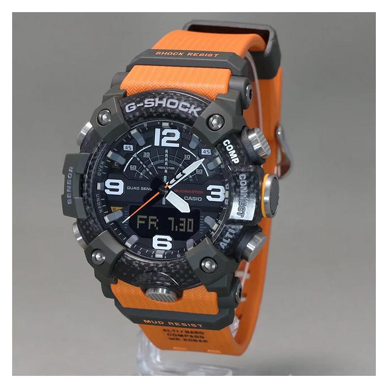 Casio MASTER OF G-LAND Series World Time Dustproof and Mudproof Structure Calories Consumption Display Quartz Movement Resin Strap GG-B100-1A9JF