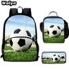 Football School Bag High Definition Waterproof Printing Multi-Functional Load Reduction Ridge Backpack