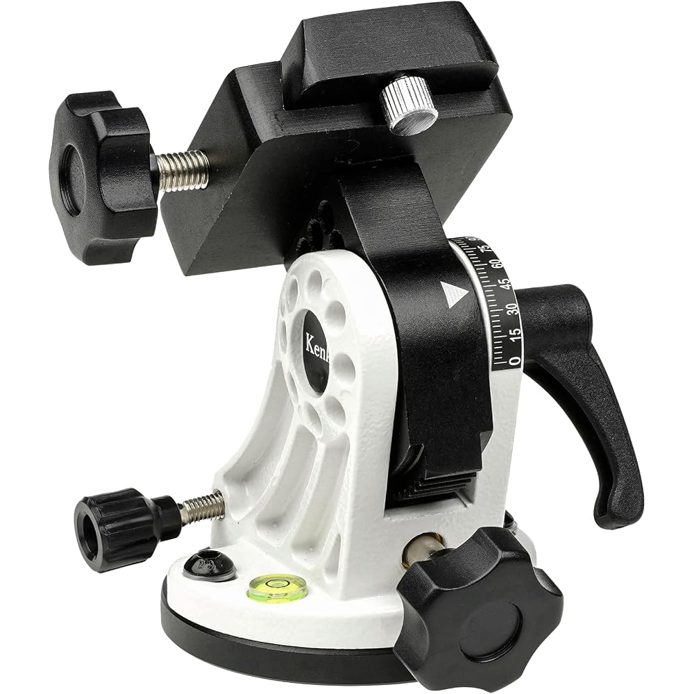 Kenko Astronomical Telescope Accessory: Fine-Adjustment Mount for SkyMemo S/SW/T, White (WH), Dovetail Mount Standard, Adjustable Angle 0-70°, with Sp