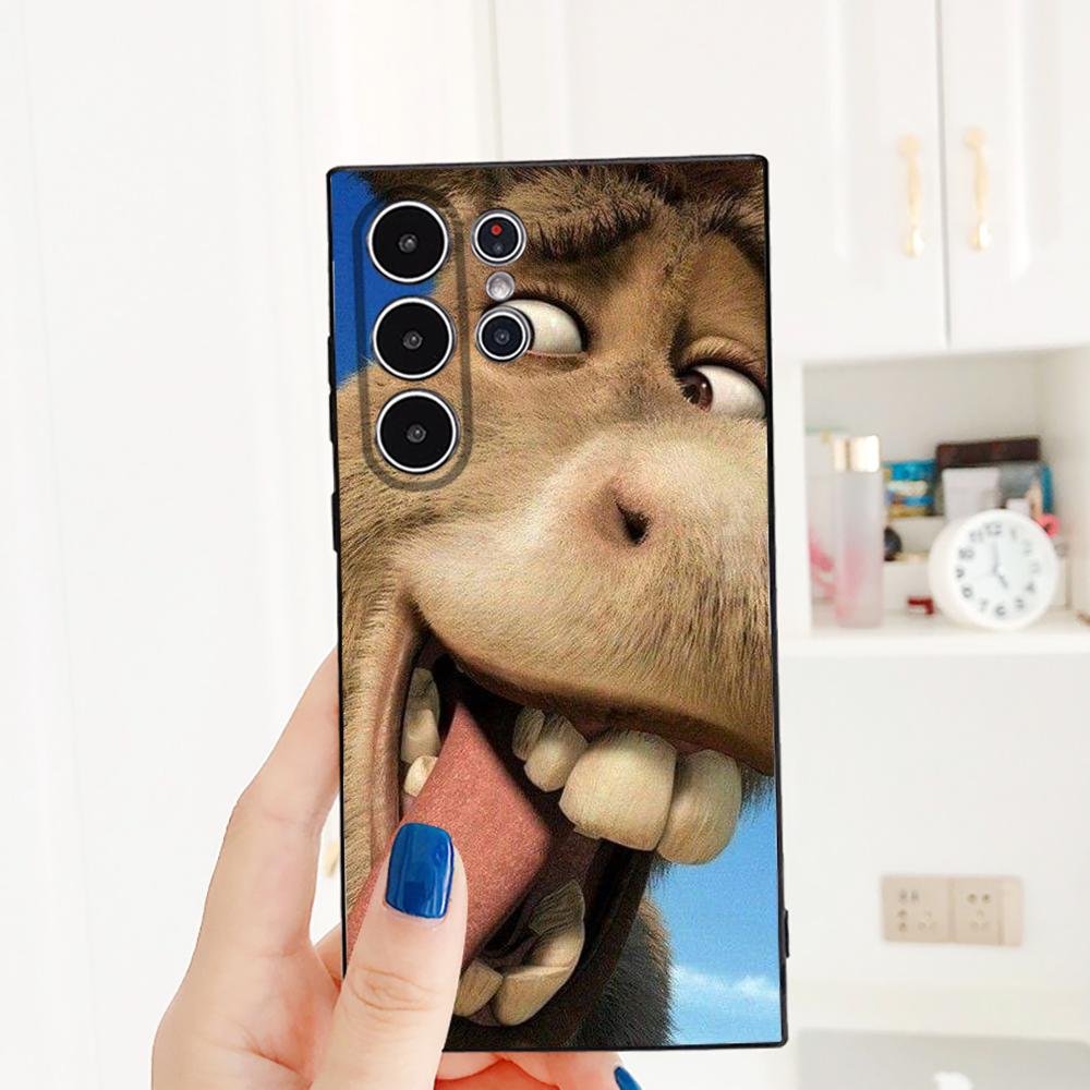 Funny Anime Movie S-Shrek Phone Case Samsung Galaxy S25 S24 S22 S23 Ultra S21 S20 Plus 5G Frosted Non-Slip Full Cover Soft Case