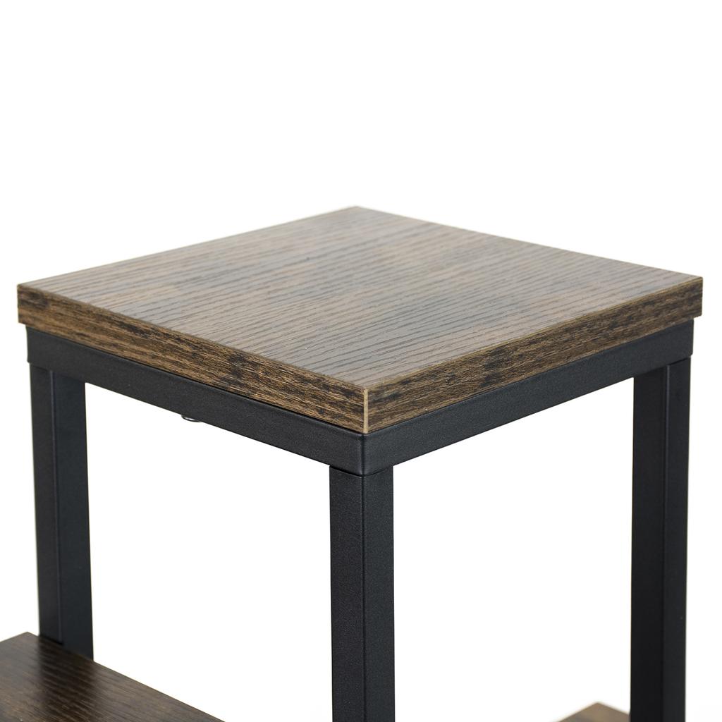 Stojící květinový stojan na květiny a rostliny, kovový loft, 6 květináčů, industriální, 68 cm