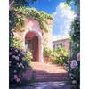 CHENISTORY Paint By Numbers For Adults Pink Scenery Handpainted Oil Painting Picture Drawing For Home Decor Unique Gift