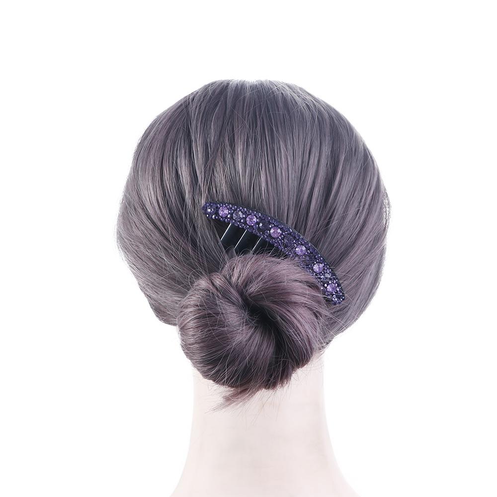 Temperament All-match Korean Style Headwear Seven-tooth Comb Rhinestone Hair Comb Hair Accessories