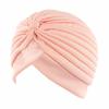 Indian Women Muslim Pleated Hijab Turban Bonnet Chemo Caps Underscarf Beanies Hair Loss Femme Cancer Hats Headwrap Scarf Covers